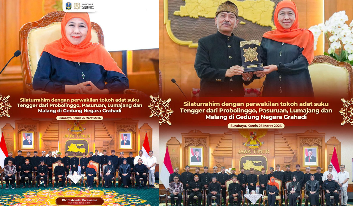 Governor Khofifah Receives Tengger Tribe Representatives at Grahadi, Initiates Indigenous Peoples Regional Regulation to Strengthen Protection and Empowerment of Indigenous Communities Across East Java