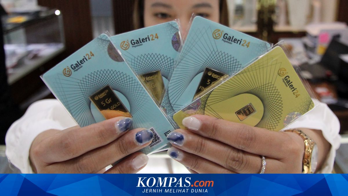 Update: Gold Prices Today at Pegadaian, Galeri 24, and UBS Fall Again