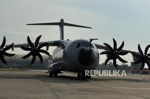 Airbus A400M Aircraft (A-4002) Has Landed at Halim Air Base