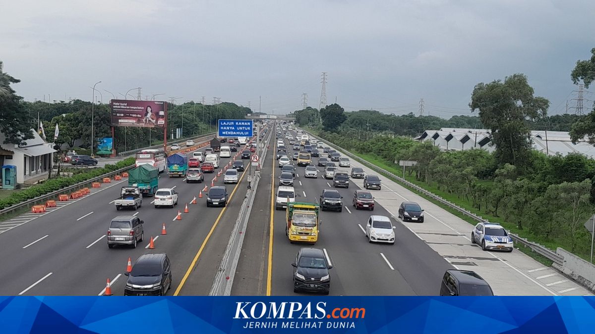 Update: Contraflow Implemented on Km 70-47 of Japek Toll Road Towards Jakarta