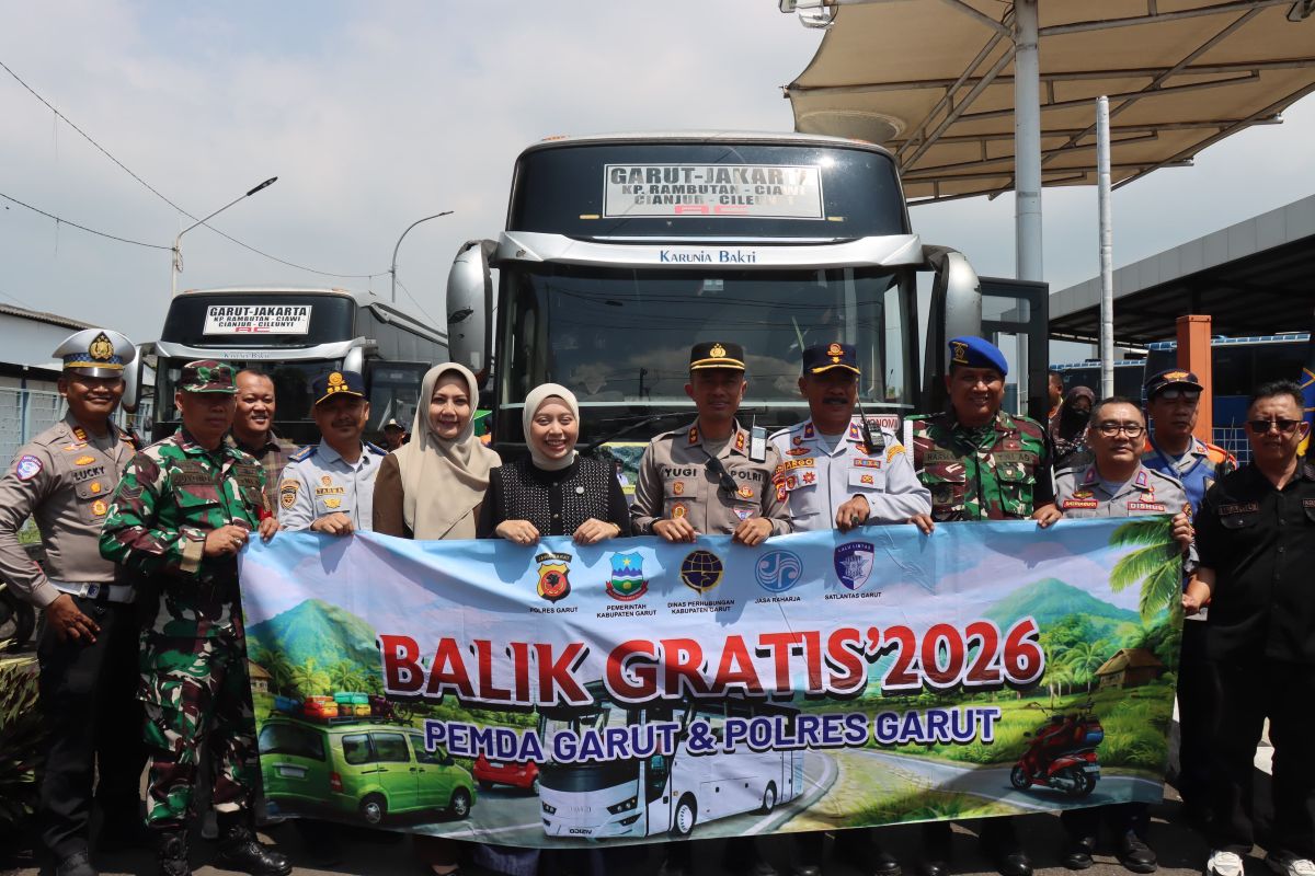 Garut Police and Local Government Launch Free Return Transport Programme for Eid 2026