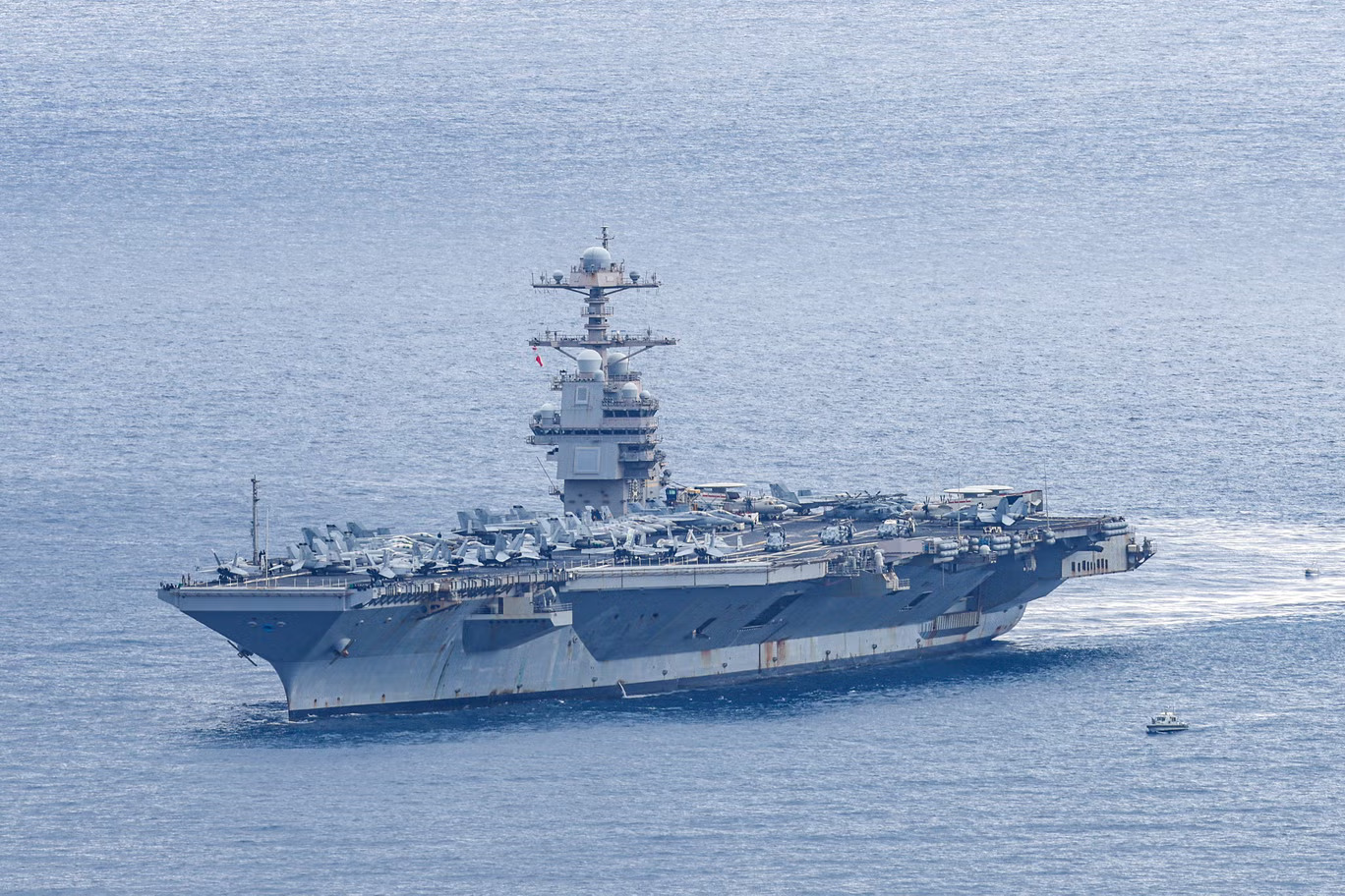 US Aircraft Carrier USS Gerald R. Ford Arrives in Croatia for Repairs After Fire in the Red Sea