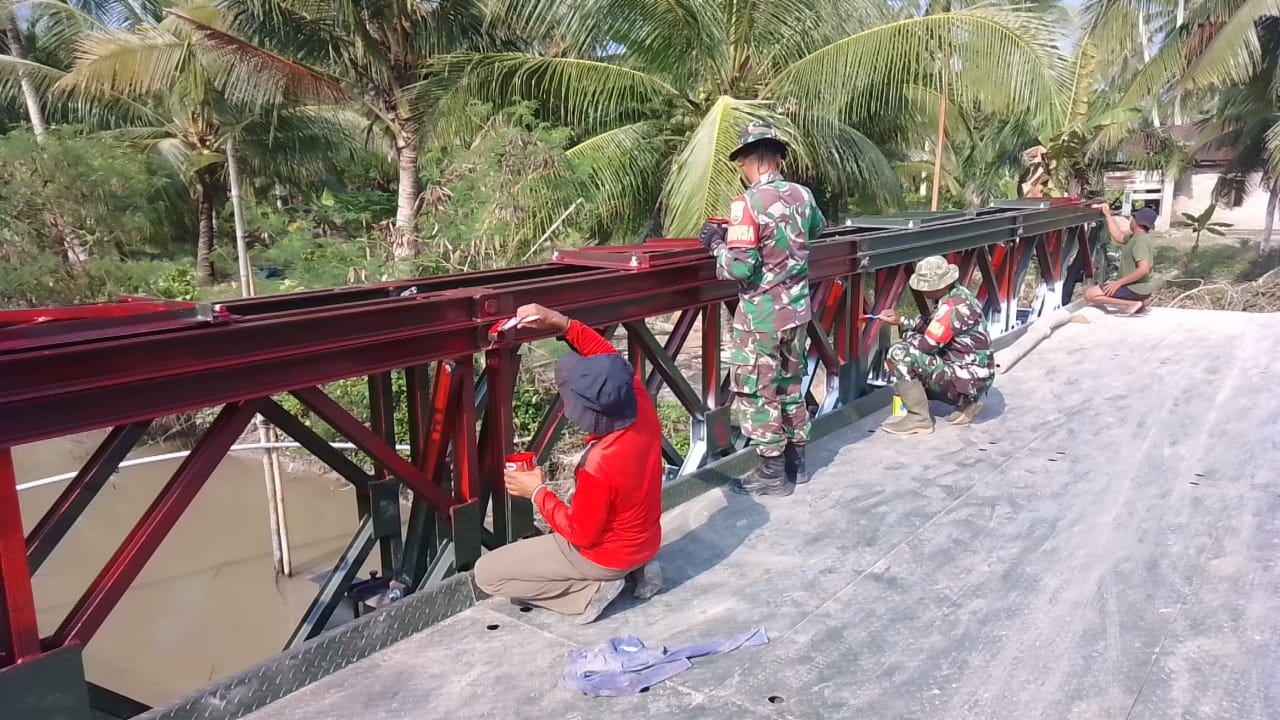 Indonesian Military Completes Modular Bridge in Asahan, Connecting Two Villages in Silau Laut