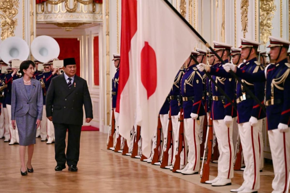 Prabowo meets PM Takaichi, welcomed by official ceremony at Akasaka Palace