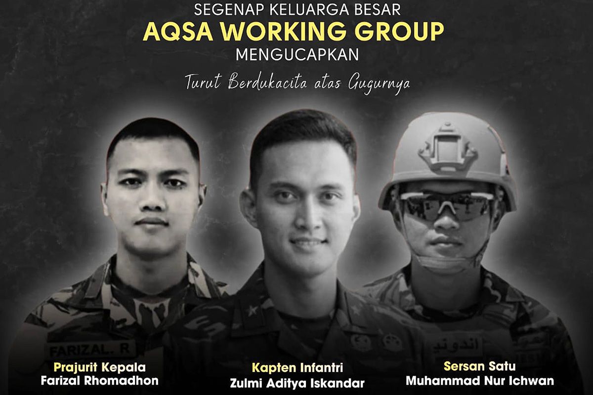 AWG expresses condolences over the deaths of three TNI soldiers in Lebanon
