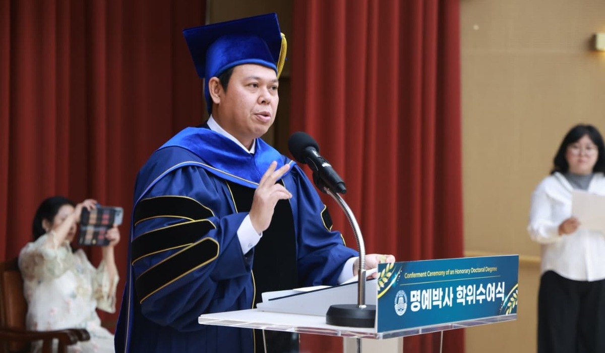 Chairman of the Indonesian Regional Representative Council Sultan B Najamudin Awarded Honorary Doctorate by Korea Maritime & Ocean University