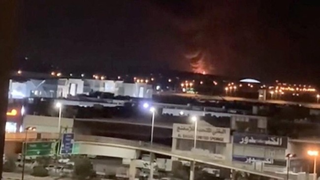 Drone Attack Targets Kuwait International Airport, Fuel Tank Ablaze