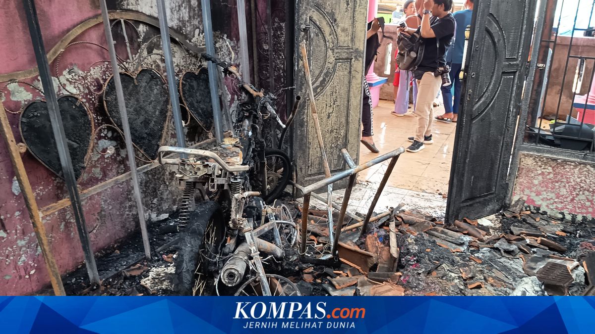 Scenes at Cimuning Bekasi LPG Bulk Filling Station After Fire: In Ruins, with Scorched Motorcycle