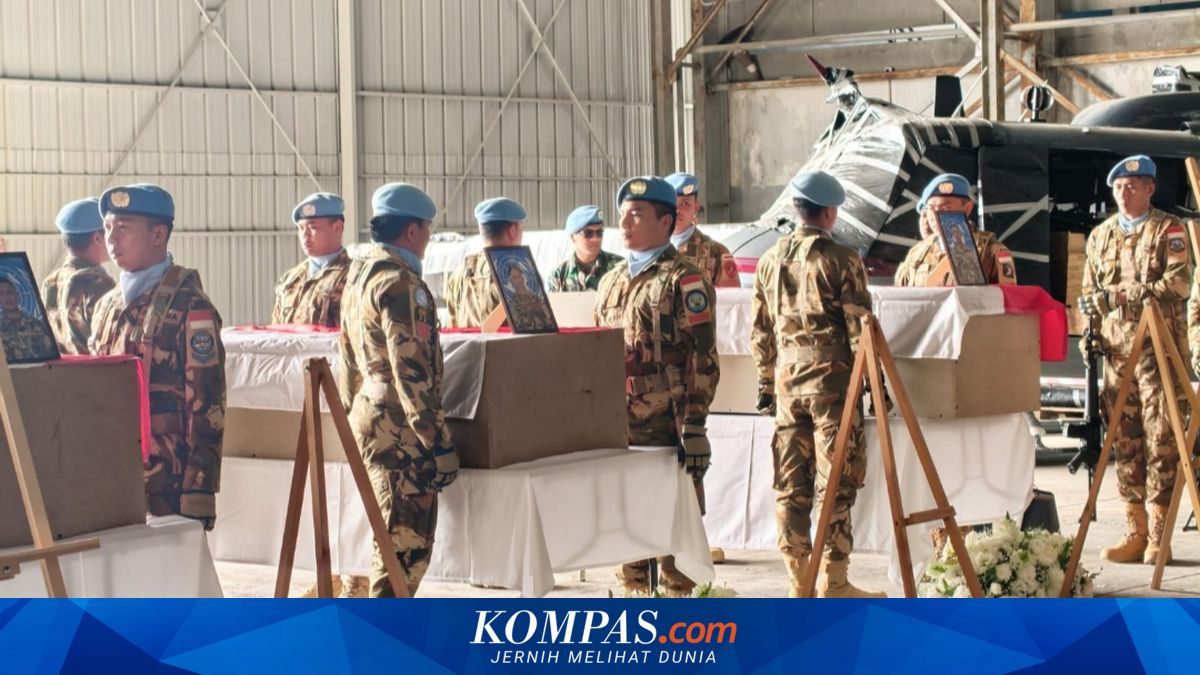 Remains of Three Fallen Indonesian Soldiers from Lebanon Repatriated to Indonesia