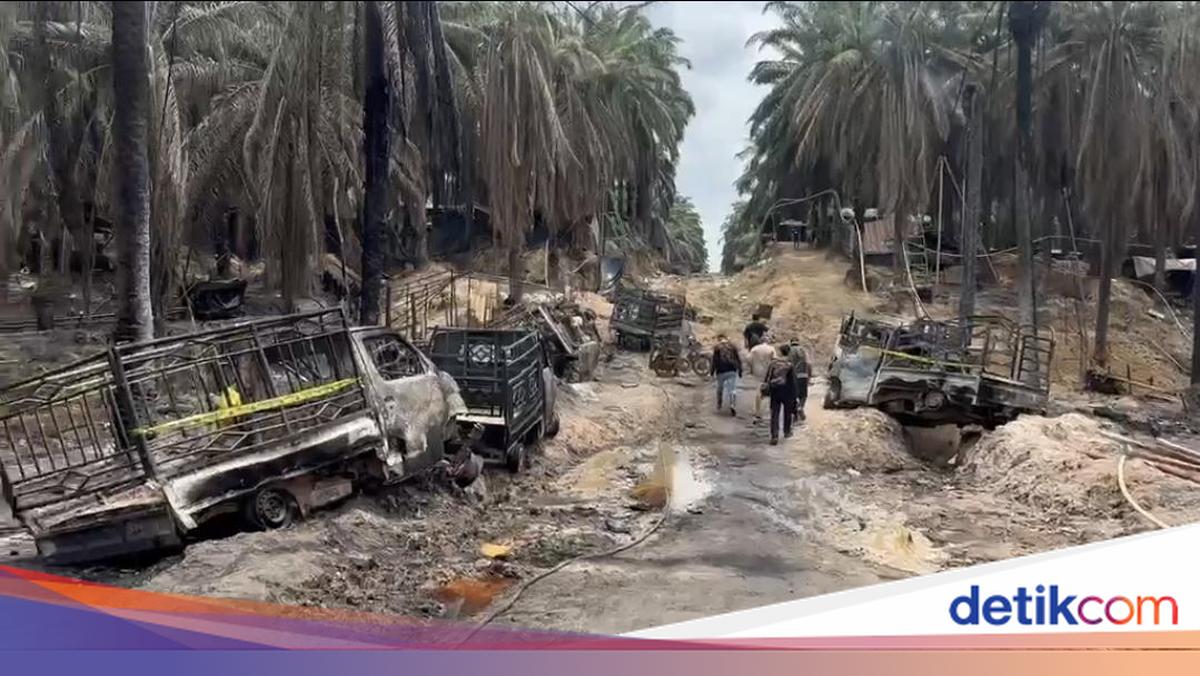 11 Illegal Oil Wells in Muba Catch Fire, South Sumatra Police Hunt Owners