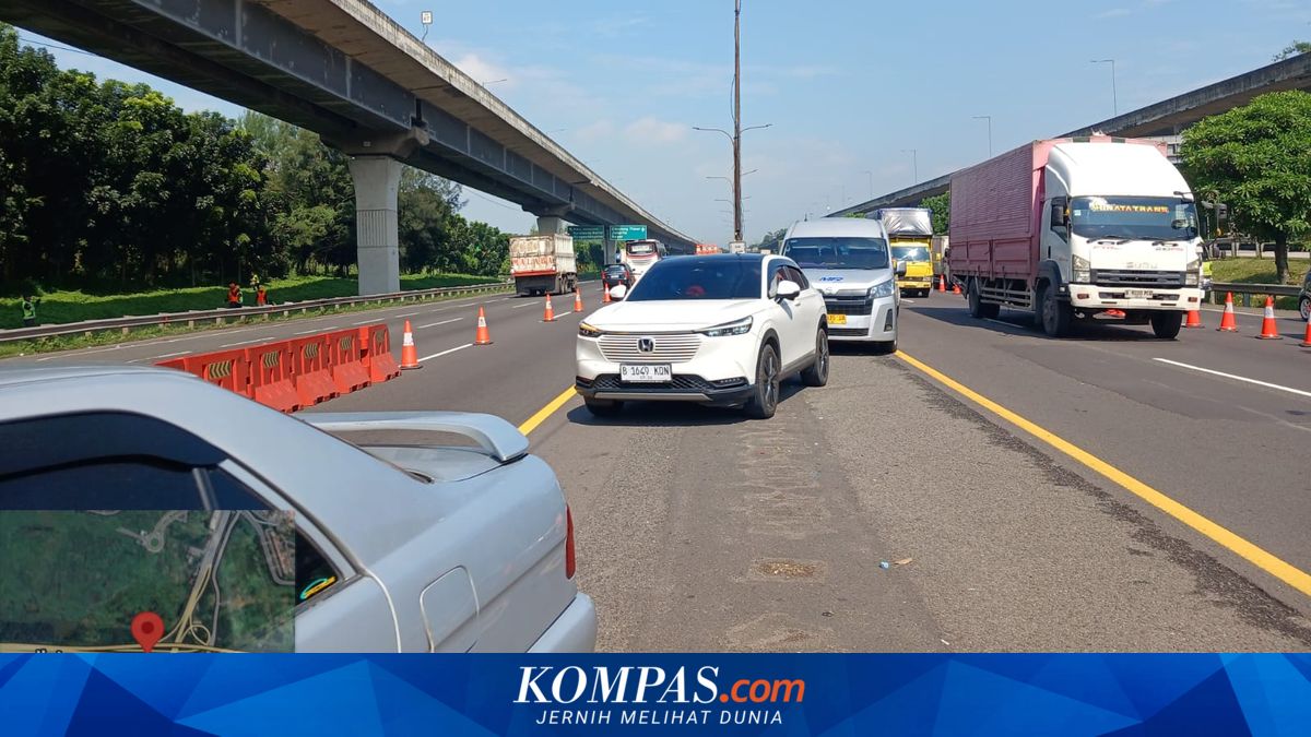 Contraflow on Jakarta-Cikampek Toll Road Discontinued, Traffic Flow Returns to Normal