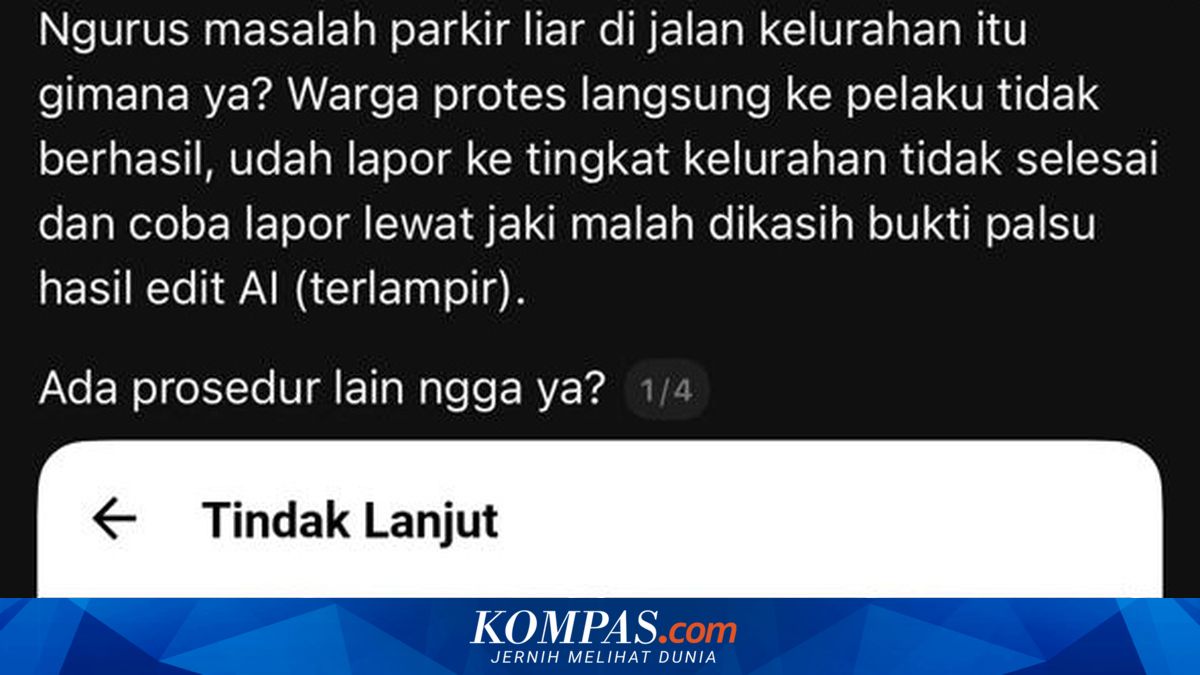 Resident Reports to JAKI, Receives AI-Generated Photo Response; DKI Provincial Government Admits Error