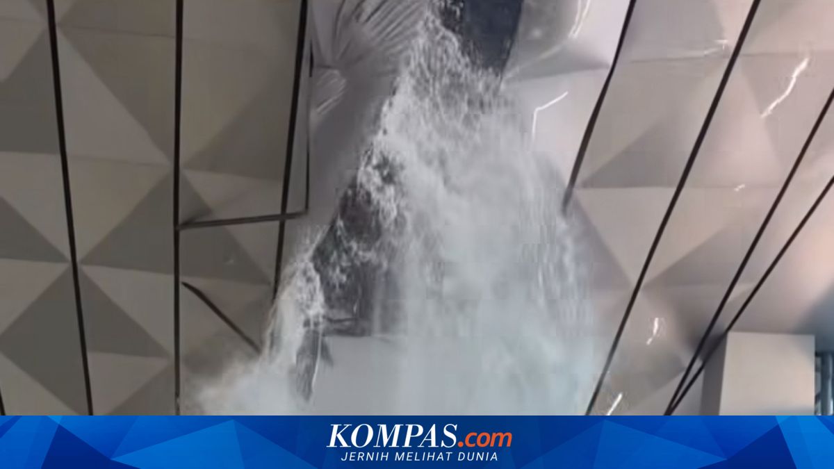 Heavy Rain Causes Ceiling Collapse at Gate 7 Boarding Lounge, Terminal 3 Soekarno-Hatta Airport