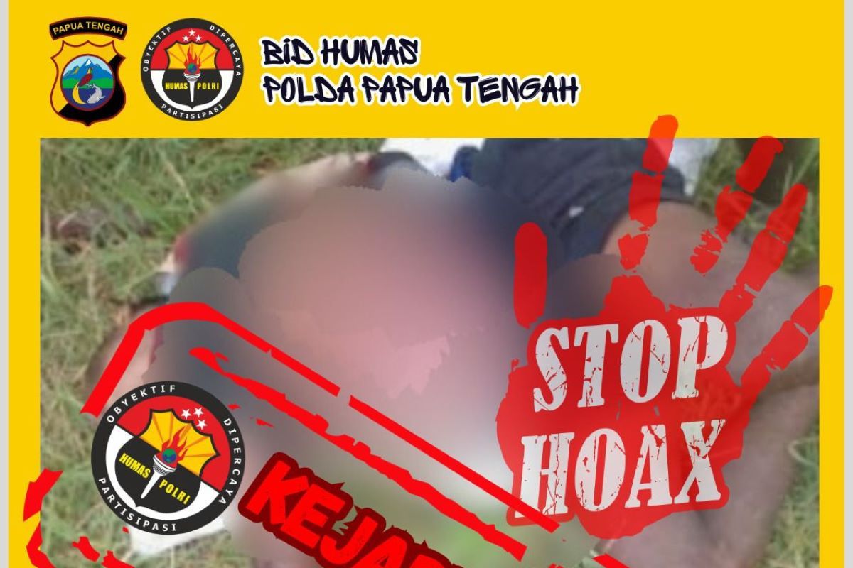 Central Papua Police Uncover Hoax Photo Claimed as Dogiyai Victim