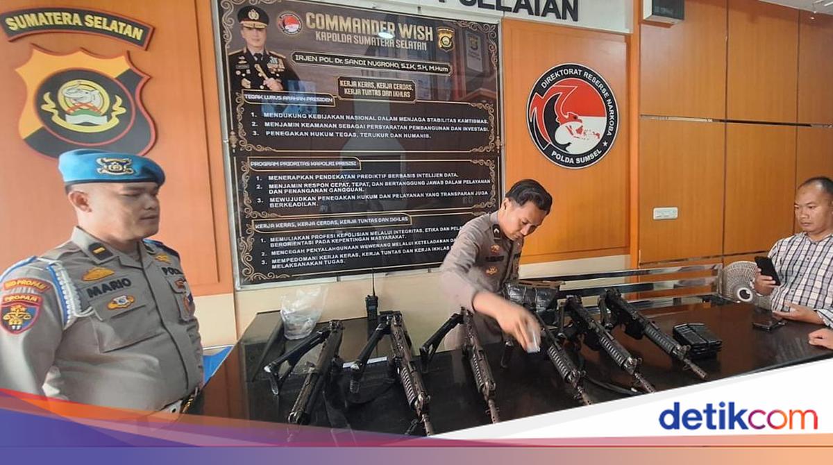 South Sumatra Police Check Service Firearms to Ensure Compliance with Procedures