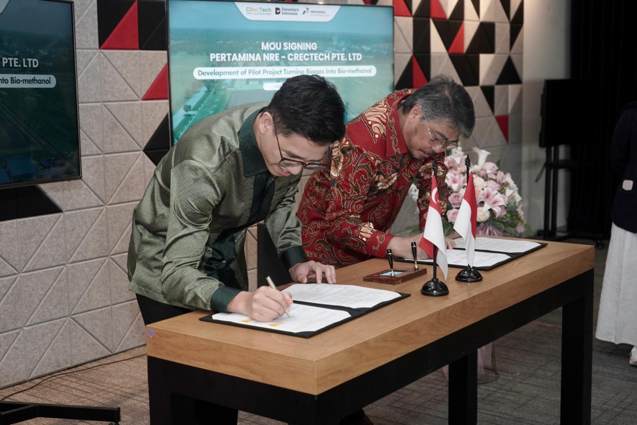 Pertamina NRE Partners with Singapore's CRecTech to Explore Biomethanol Business