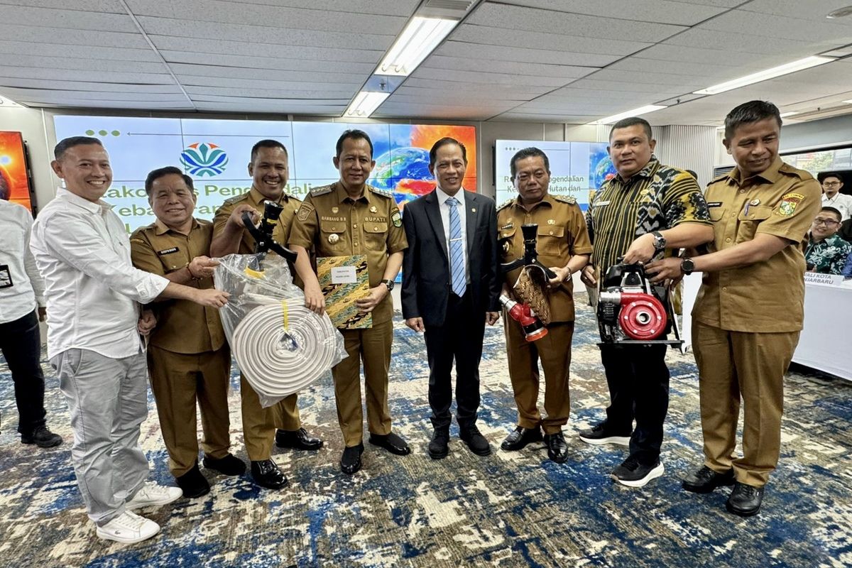 OKI Regency Receives Rp1.59 Billion Aid for Forest and Land Fire Control