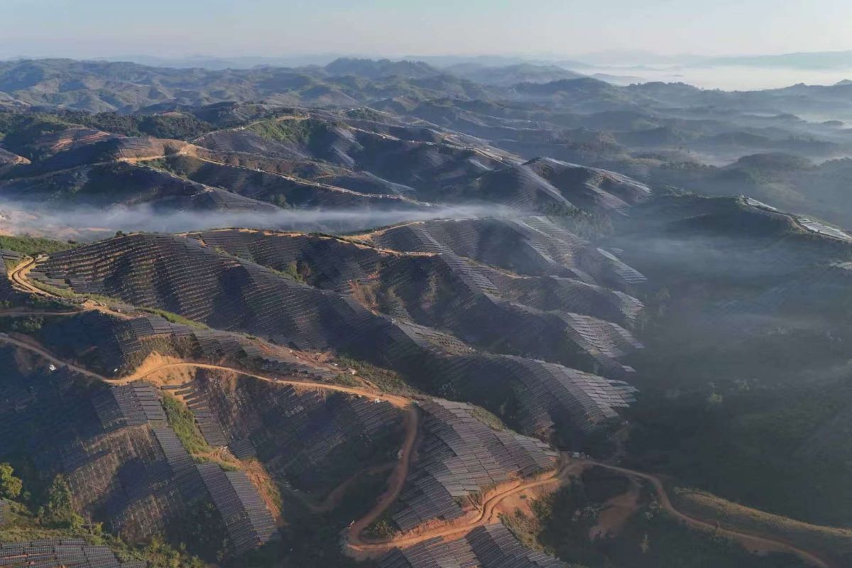ASEAN's largest single-unit-scale solar panel project begins operations in Laos