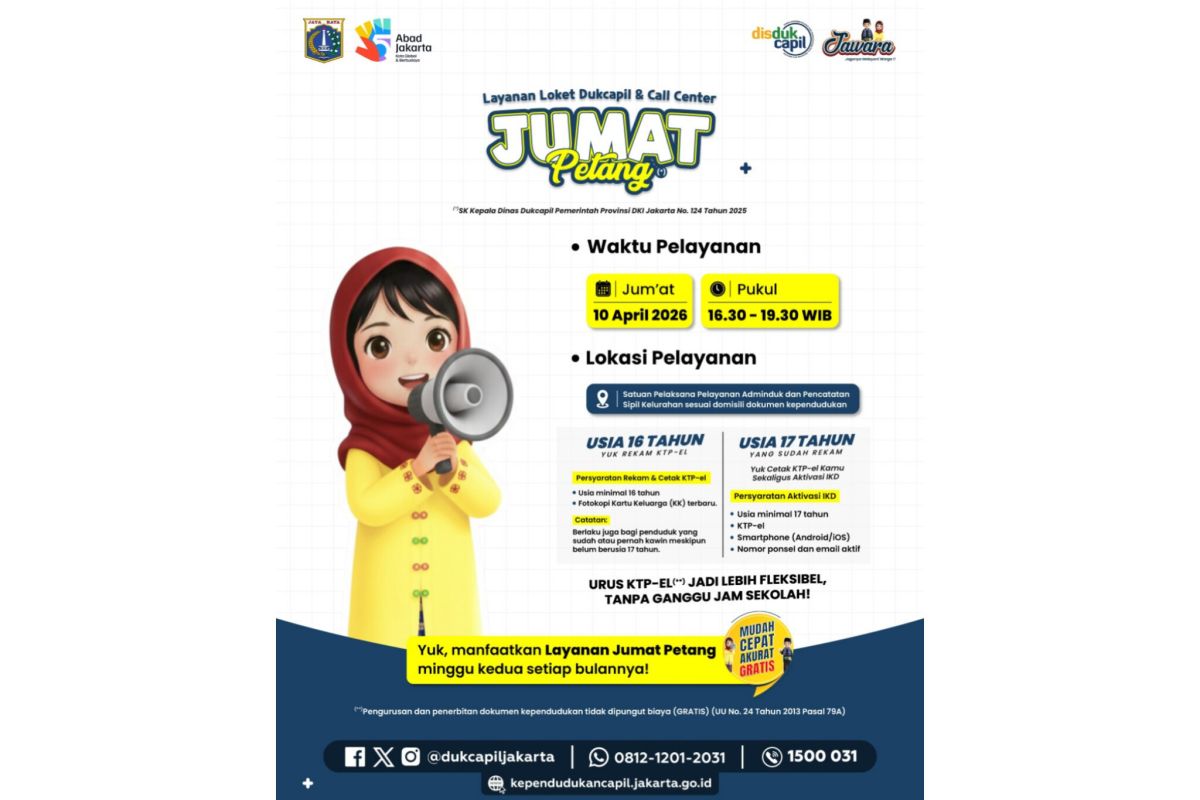 Tomorrow, DKI Population and Civil Registration Office Opens KTP-el Renewal Services Until Evening