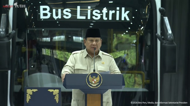 Prabowo Inaugurates Electric Bus-Truck Assembly Plant in Magelang, Central Java