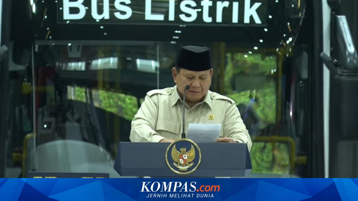 Prabowo Asks Regional Governments to Stop Importing Electric Buses, Must Use Local Buses