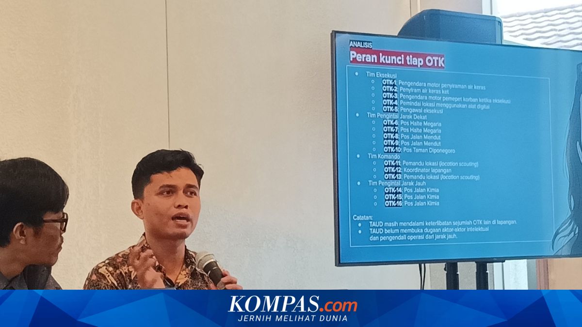 TAUD Reveals 16 Suspected Field Actors in Acid Attack on Andrie Yunus, Here Are the Details of Their Roles