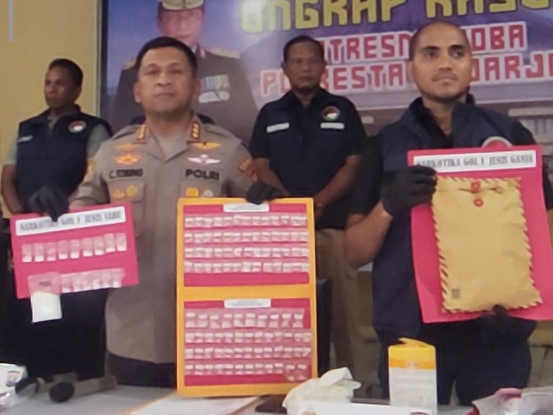 Sidoarjo Police Crack Down on Narcotics Trafficking, Arrest 25 Suspects Throughout March 2026