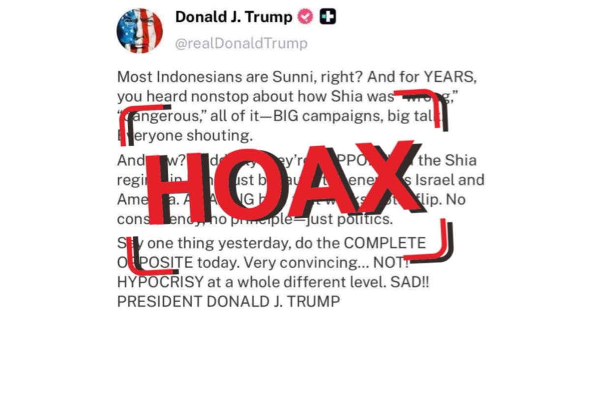Hoax! Trump's Social Media Screenshot Provokes Indonesia