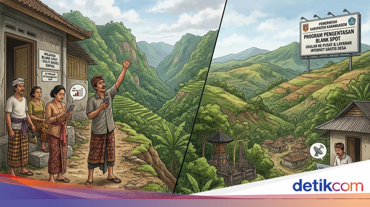 15 Areas in Karangasem, Bali, Still Blank Spots, Residents Struggle to Access Signals