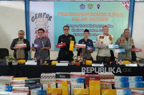 Langsa Customs Destroys Illegal Cigarettes Worth Rp 1.29 Billion