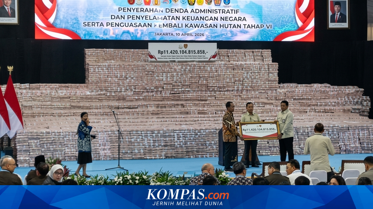 Display of Stacked Cash Resembling a Wall at the Attorney General's Office, Backdrop for Handover of Rp 11.4 Trillion to the State