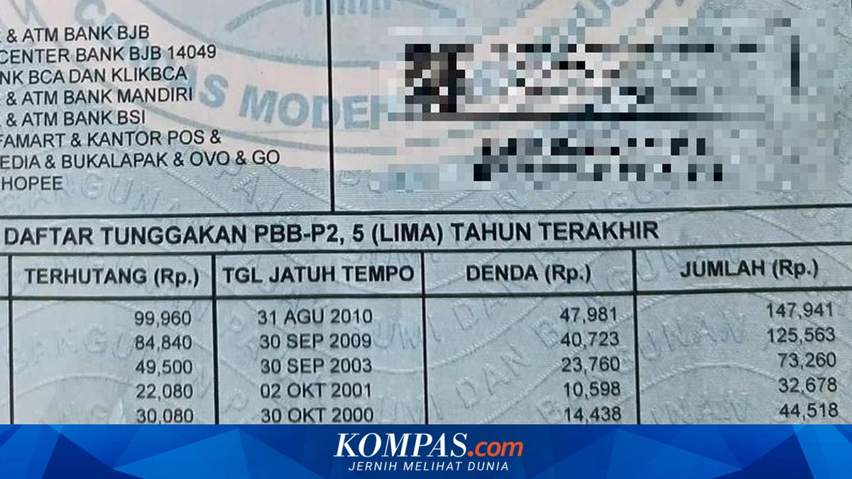 Viral: Tangsel Residents Frustrated After Paying PBB in Full but Being Billed Again