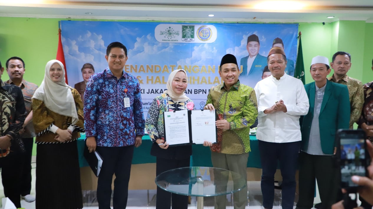 Accelerating Waqf Land Certification, Jakarta BPN Regional Office Signs MoU with PWNU DKI