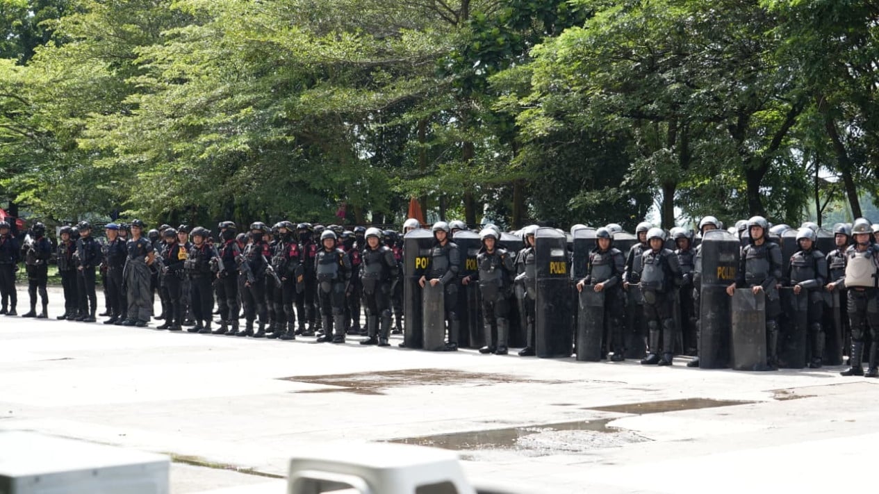 South Sumatra Police Conduct Simulation of Ethics and Human Rights-Based Urban Security System