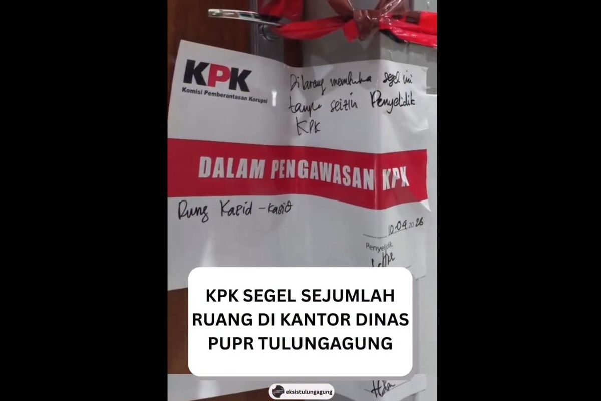 KPK Seals Several Rooms at Tulungagung Public Works Department