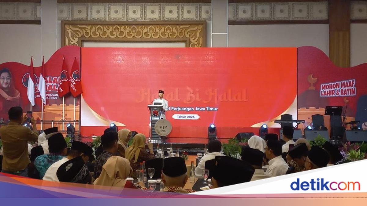Regional Heads and Cadres Attend PDIP East Java Halal Bihalal in Surabaya