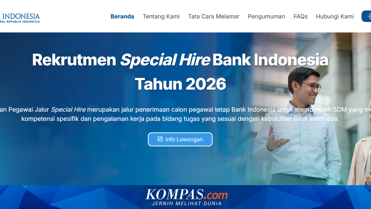 Bank Indonesia Opens Special Hire and PKWT Recruitment for April 2026: Check the Requirements