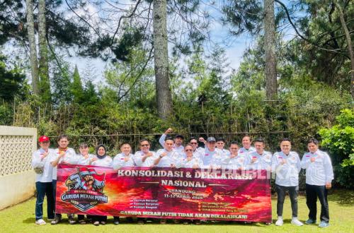 Affirming Political Stance, Garuda Merah Putih People's Brigade Ready to Support Prabowo's Administration
