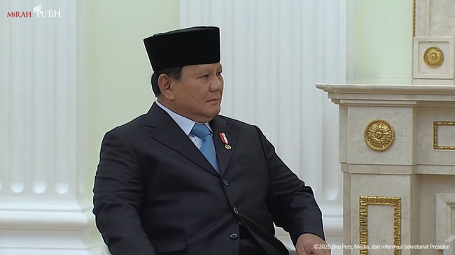 Prabowo Meets Putin at the Kremlin Palace in Russia: I Am Very Grateful