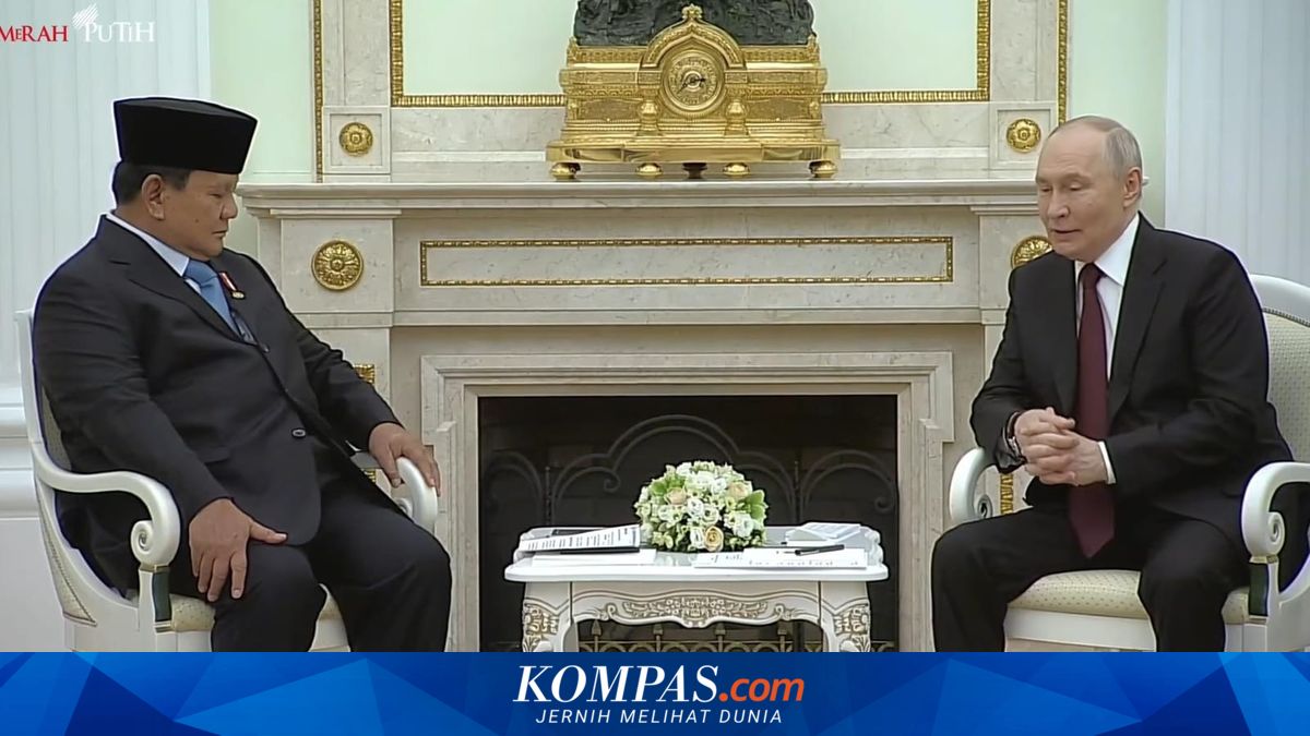 Vladimir Putin Welcomes Prabowo at the Kremlin: My Good Friend, I Am Very Pleased