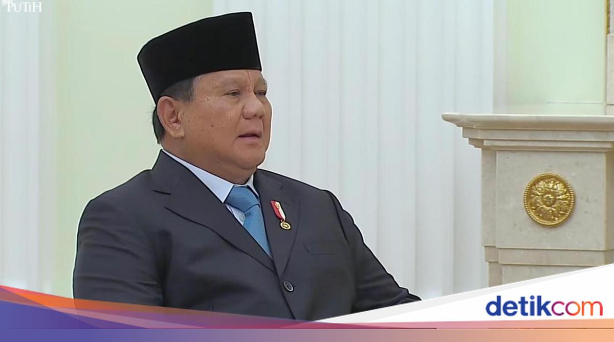 Meeting Putin, Prabowo: I Came for Consultation Due to World Geopolitics