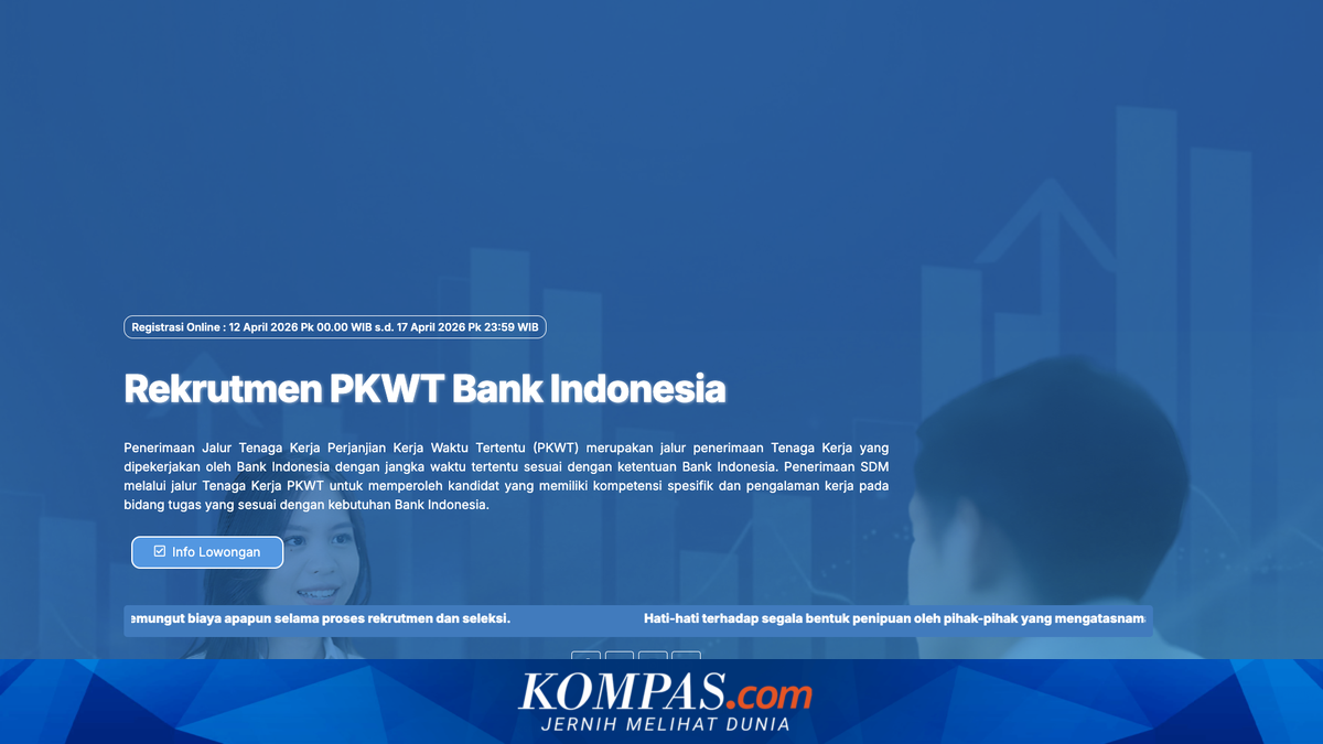 Bank Indonesia Opens 2026 PKWT Recruitment with Multiple Positions Available Until 17 April