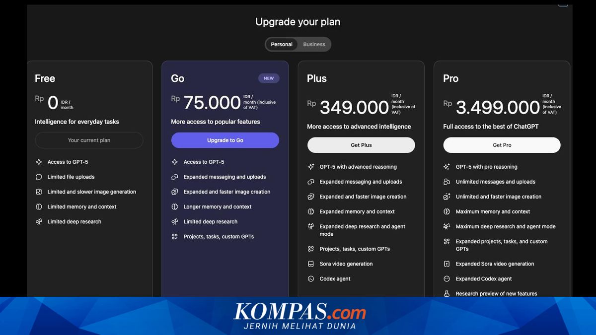 ChatGPT Subscription Prices in Indonesia: Pro Version Now Cheaper