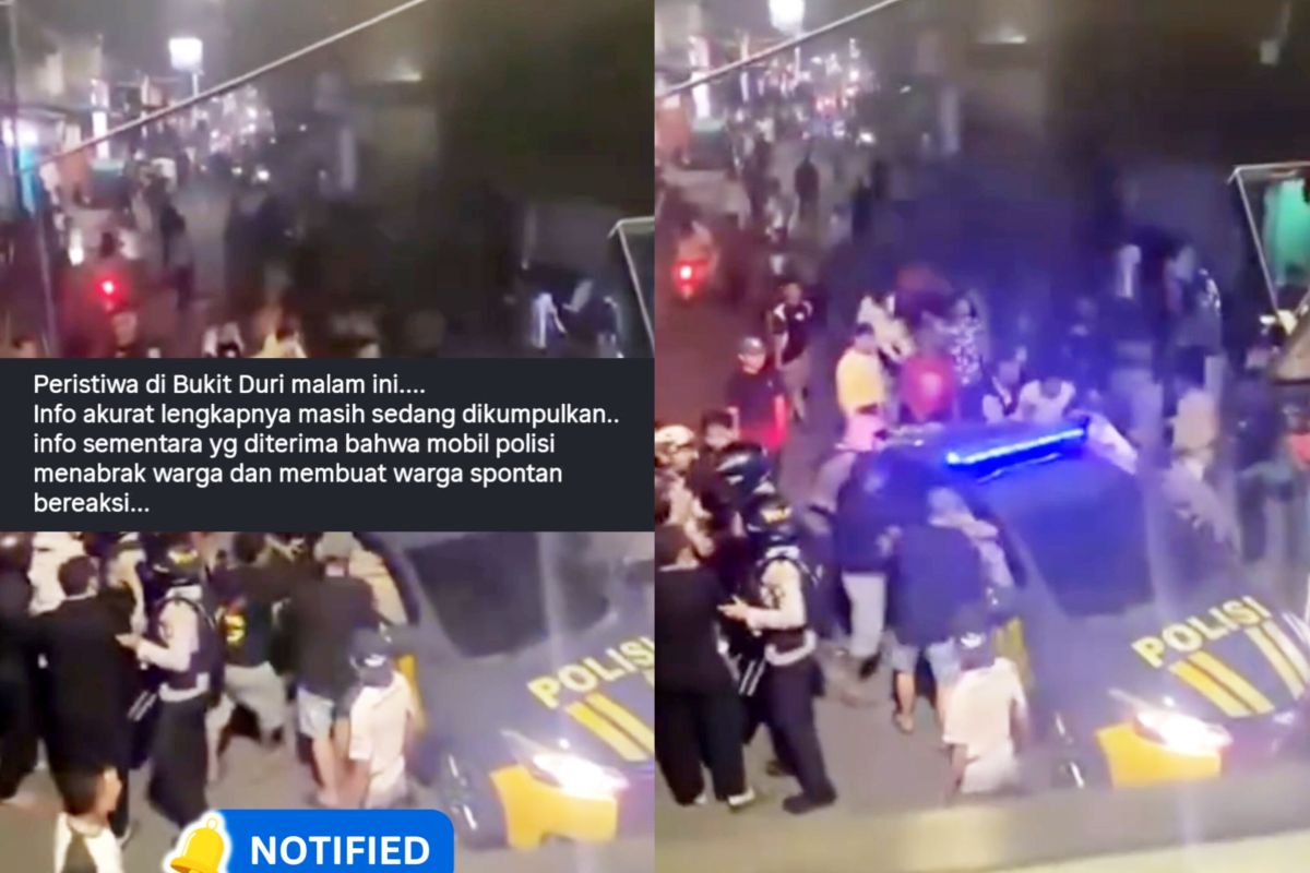 Police Deny Patrol Car Hit Resident During Brawl in Tebet