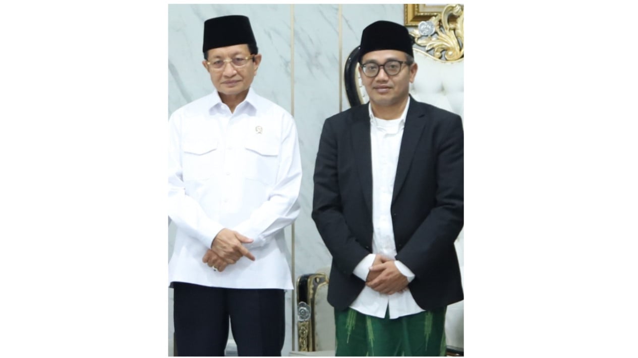 Gus Salam Visits Minister Nasaruddin, Delivers Message for NU