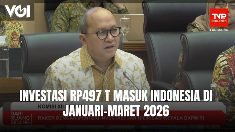 Investment of Rp497 Trillion Enters Indonesia in January to March 2026