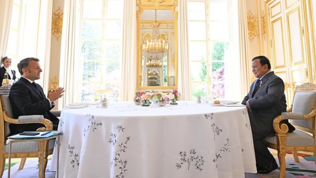 Prabowo Meets Macron at the Élysée Palace, Discusses Defence Equipment and New Energy
