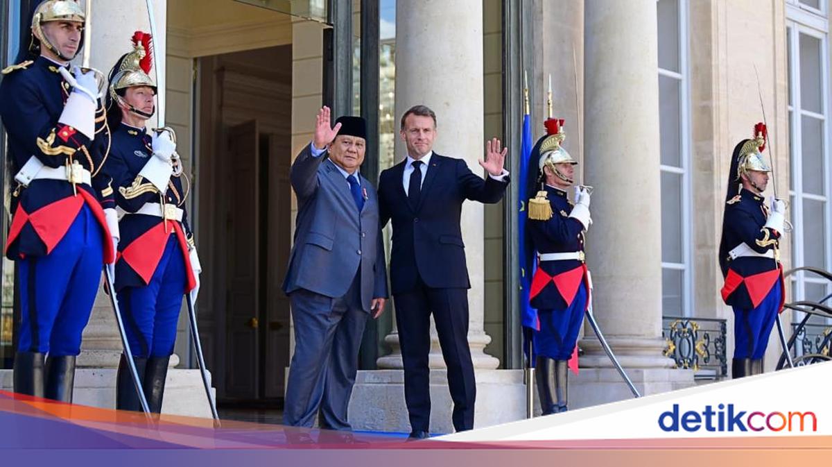 Prabowo Meets Macron at the Élysée Palace, Welcomed by French Guard of Honour