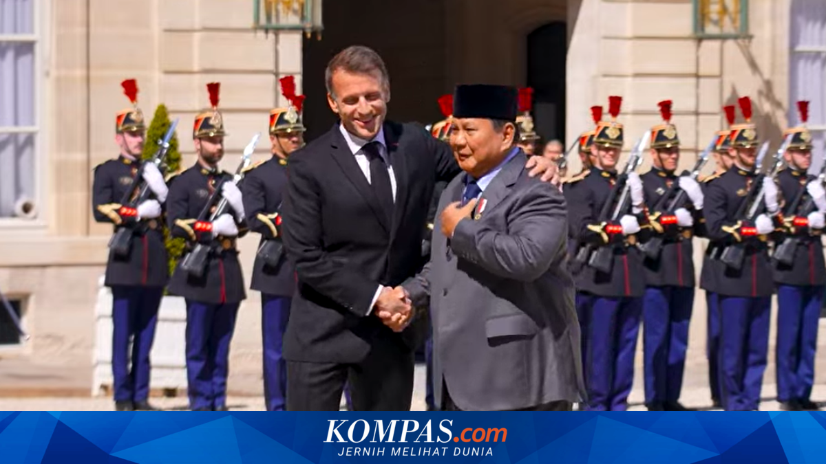 Meeting Macron, Prabowo Welcomed by Honour Guard at the Élysée Palace
