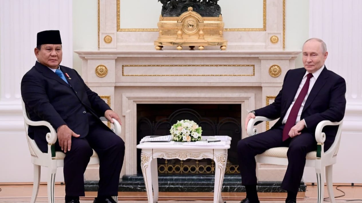 Putin Invites Prabowo to Russia in May and July Next Year